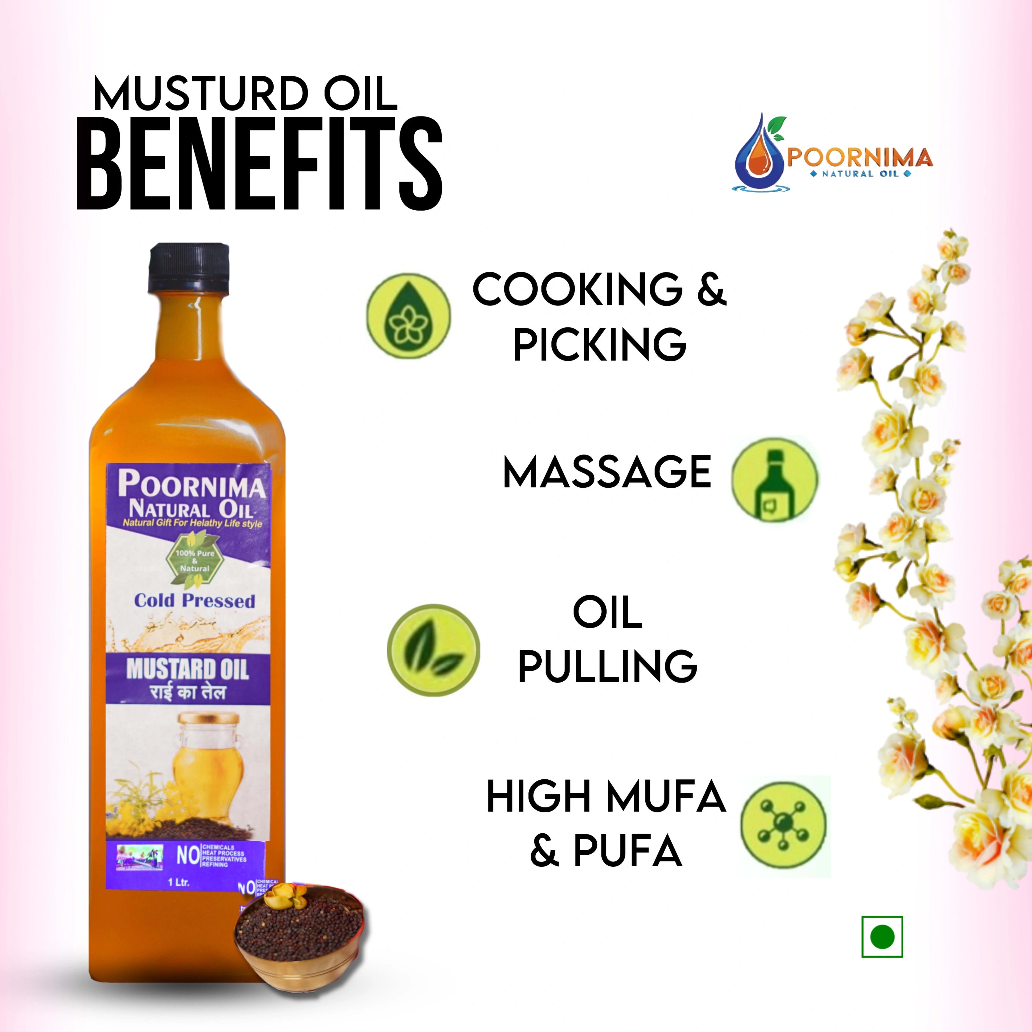 Cold Pressed Mustard Oil | 1Ltr image 2