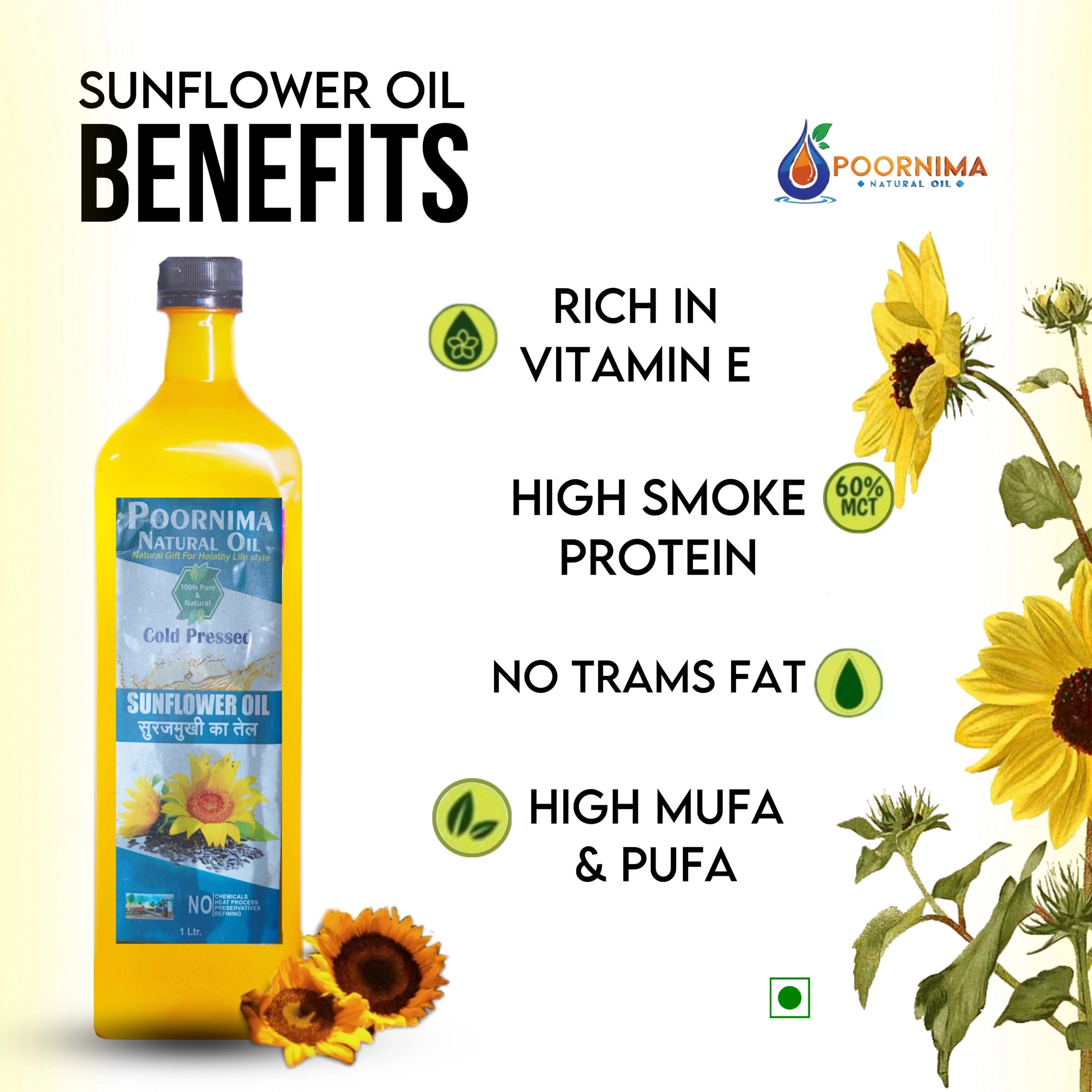 Cold Pressed Sunflower Oil | 1Ltr image 2